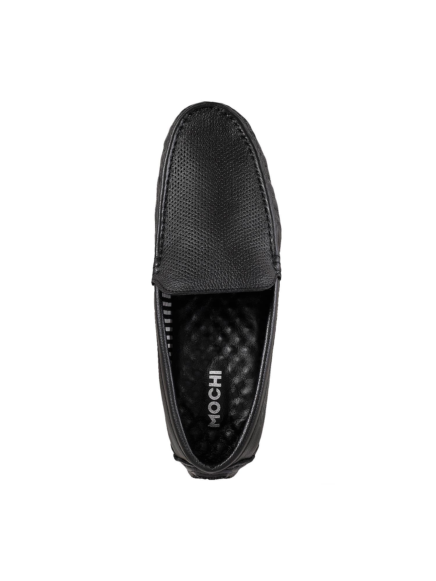 Buy Mochi Mens Black Loafers Online 
