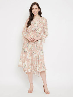 Madame - Brown Floral Dress
