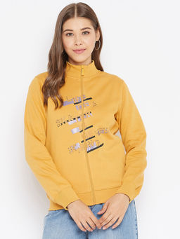 Madame - Women Mustard Sweat-shirt