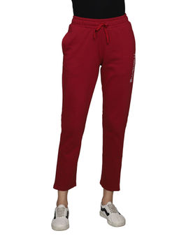Madame - Maroon Color Women Track Bottoms