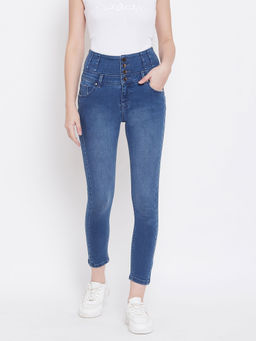 Madame - Regular Women Dark Blue Jeans