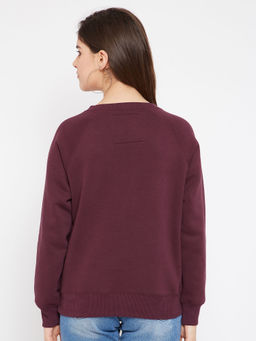 Madame - Full Sleeve Solid Women Sweatshirt