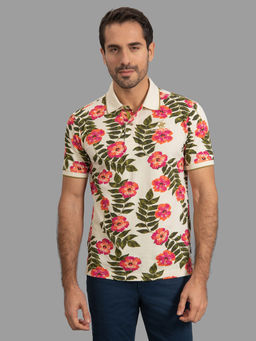 Beverly Hills Polo Club - Sea Kelp All Over Print Polo T-shirts