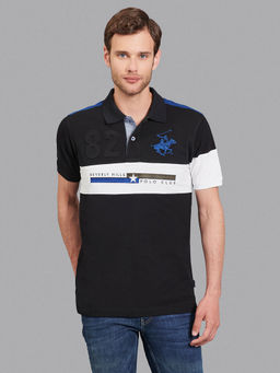 Beverly Hills Polo Club - Intersection Cut And Sew Polo T-shirt