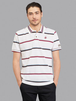 Beverly Hills Polo Club - Whose Up For The Ride Textured Yarn Dye Polo T-shirt