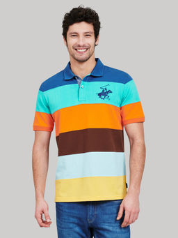 Beverly Hills Polo Club - Line Em Up Cut And Sew Polo T-shirt