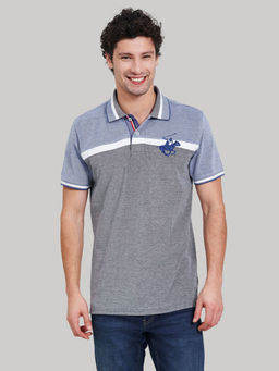 Beverly Hills Polo Club - Slice And Dice Birdseye Colour Block Polo T-shirts