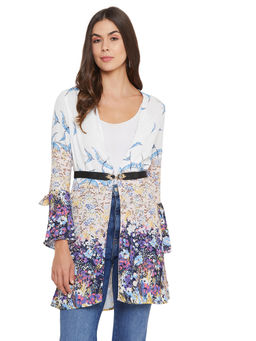 Madame - White Color Women Shrug