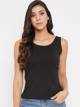 Madame - Black Solid Top