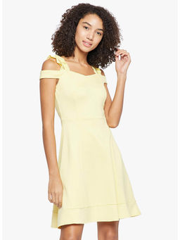 Madame - Yellow Solid Dress