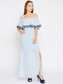 Madame - Women Sky Blue Dress