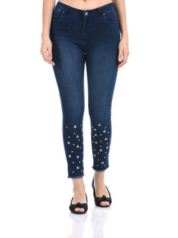 Madame - Women Navy Blue Denim Jeans