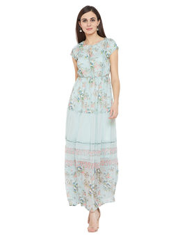 Madame - Teal Floral Dress