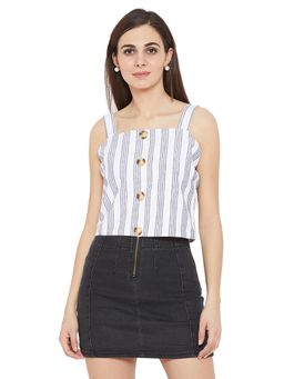 Madame - White Textile Top