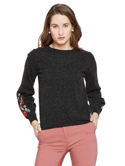 Madame - Women Black Sweater