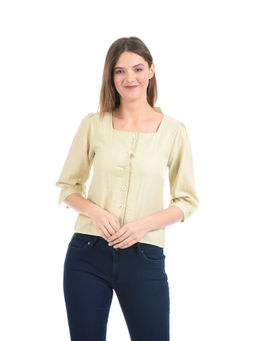Madame - Women Beige Textile Top