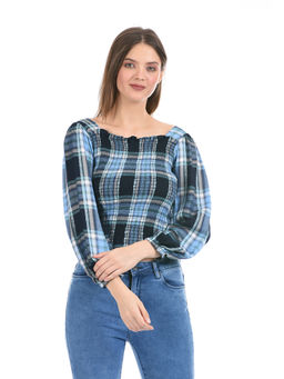 Madame - Women Blue Textile Top