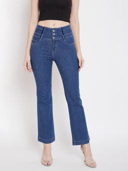 Madame - Blue Solid Jeans