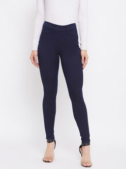 Madame - Navy Blue Color Women Denim Jeans