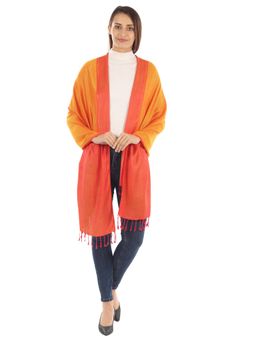 MUFFLY - Super Fine Soft Reversible Pashmina Stole With Hanger Multi-Color (Set of 2)