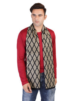 MUFFLY - Woven Reversible Printed Men's Wool And Acrylic Muffler Warm Cashmere - Multi-Color