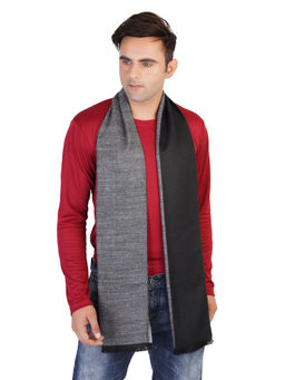 MUFFLY - Woven Reversible Printed Men's Wool And Acrylic Muffler Warm Cashmere -Multi-Color