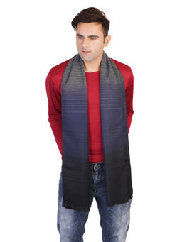 MUFFLY - Woven Reversible Printed Men's Wool And Acrylic Muffler Warm Cashmere -Multi-Color