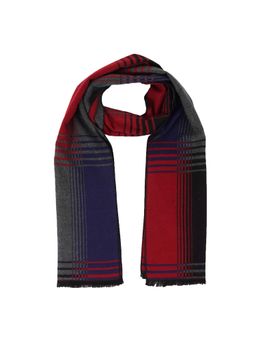 MUFFLY - Woven Reversible Printed Men's Wool & Acrylic Muffler Warm Cashmere Wrap Shawl
