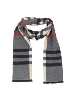 MUFFLY - Woven Reversible Printed Men's Wool & Acrylic Muffler Warm Cashmere Wrap Shawl