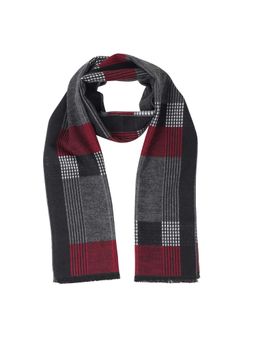 MUFFLY - Woven Reversible Printed Men's Wool & Acrylic Muffler Warm Cashmere Wrap Shawl