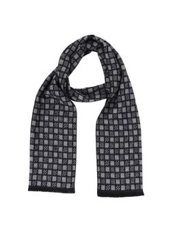 MUFFLY - Woven Reversible Printed Men's Wool & Acrylic Muffler Warm Cashmere Wrap Shawl