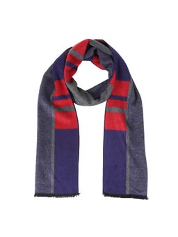 MUFFLY - Woven Reversible Printed Men's Wool & Acrylic Muffler Warm Cashmere Wrap Shawl