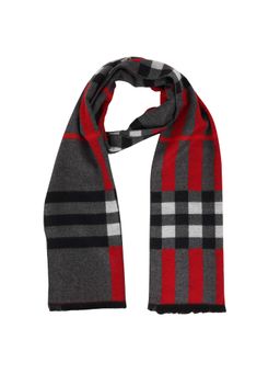 MUFFLY - Woven Reversible Printed Men's Wool & Acrylic Muffler Warm Cashmere Wrap Shawl