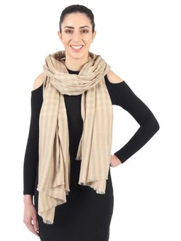 MUFFLY - Men's And Women's Fine 100% Wool Luxury Unisex Printed Blended Warm Muffler -Brown