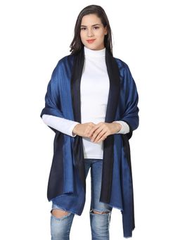 MUFFLY - Modal Reversible Stole With Hanger -Black And Navy (Set of 2)
