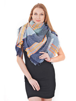 MUFFLY - Women's Soft Reversible Knitted Stole And Wrap-Multi-Color