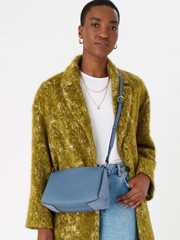 Accessorize London - Women's Blue Sofia Suedette Sling Bag