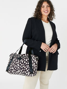 Accessorize London - Women's Animal Print Sienna Zip Sports Bag