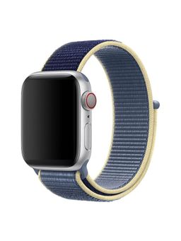 Macmerise - Apple Watch Band Deep Blue Woven Nylon Apple Watch Band (3.8 cm-4.0 cm)