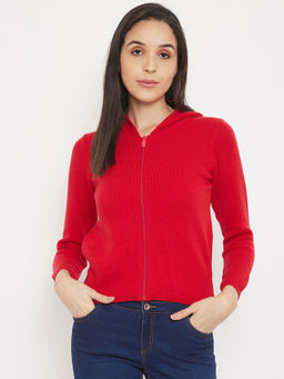 Madame - Red Color Sweater For Women