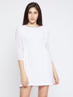 Madame - Women Off White Dress