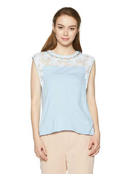 Madame - Women Blue Half Sleeve Top