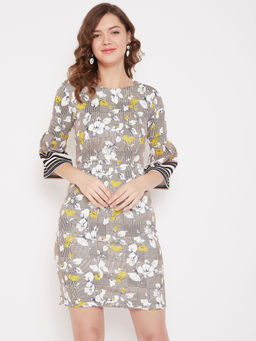 Madame - Beige Color Dress For Women