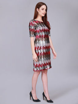 Madame - Multi-color Color Dress For Women