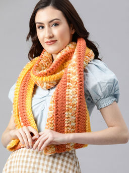 Magic Needles - Multi Coloured Thick And Warm Muffler