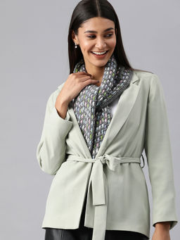 Magic Needles - Grey Muffler With Tassels