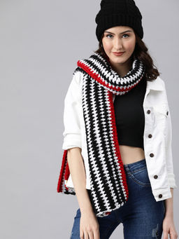 Magic Needles - Multi Coloured Thick And Warm Muffler