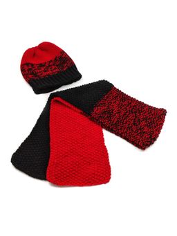 Magic Needles - Multi-Color Acrylic & Resin Cap And Scarf (Set Of 2)