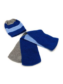 Magic Needles - Multi-Color Acrylic & Resin Cap And Scarf (Set Of 2)