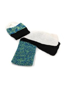 Magic Needles - Multi-Color Acrylic & Resin Cap And Scarf (Set Of 2)